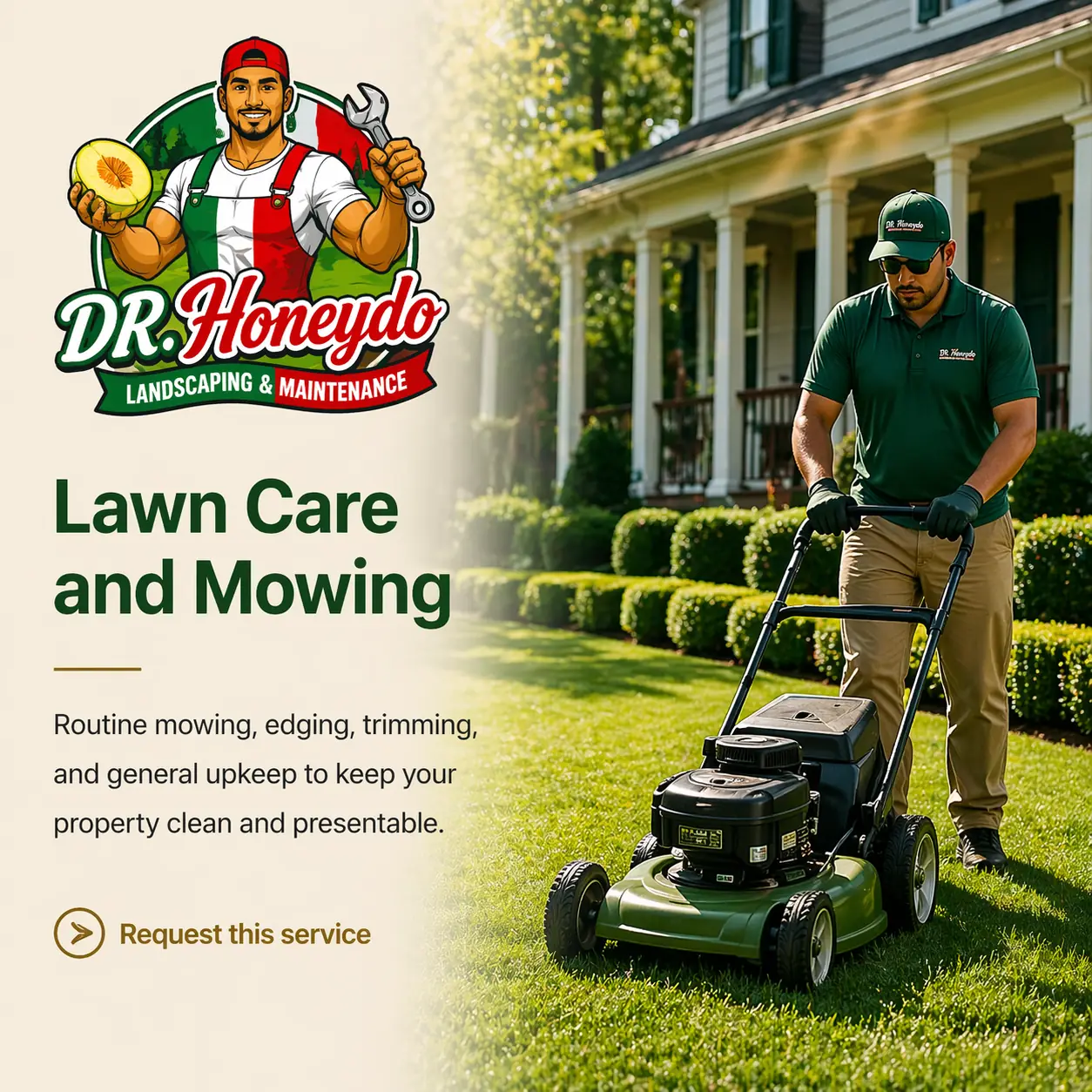 DR. Honeydo lawn care and mowing service in New Orleans