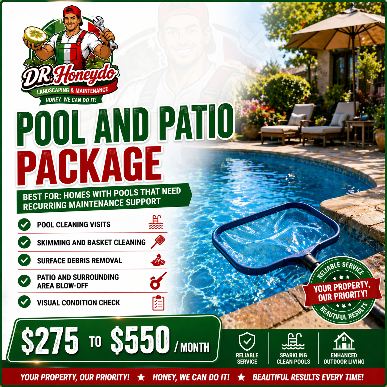 Pool and Patio Package