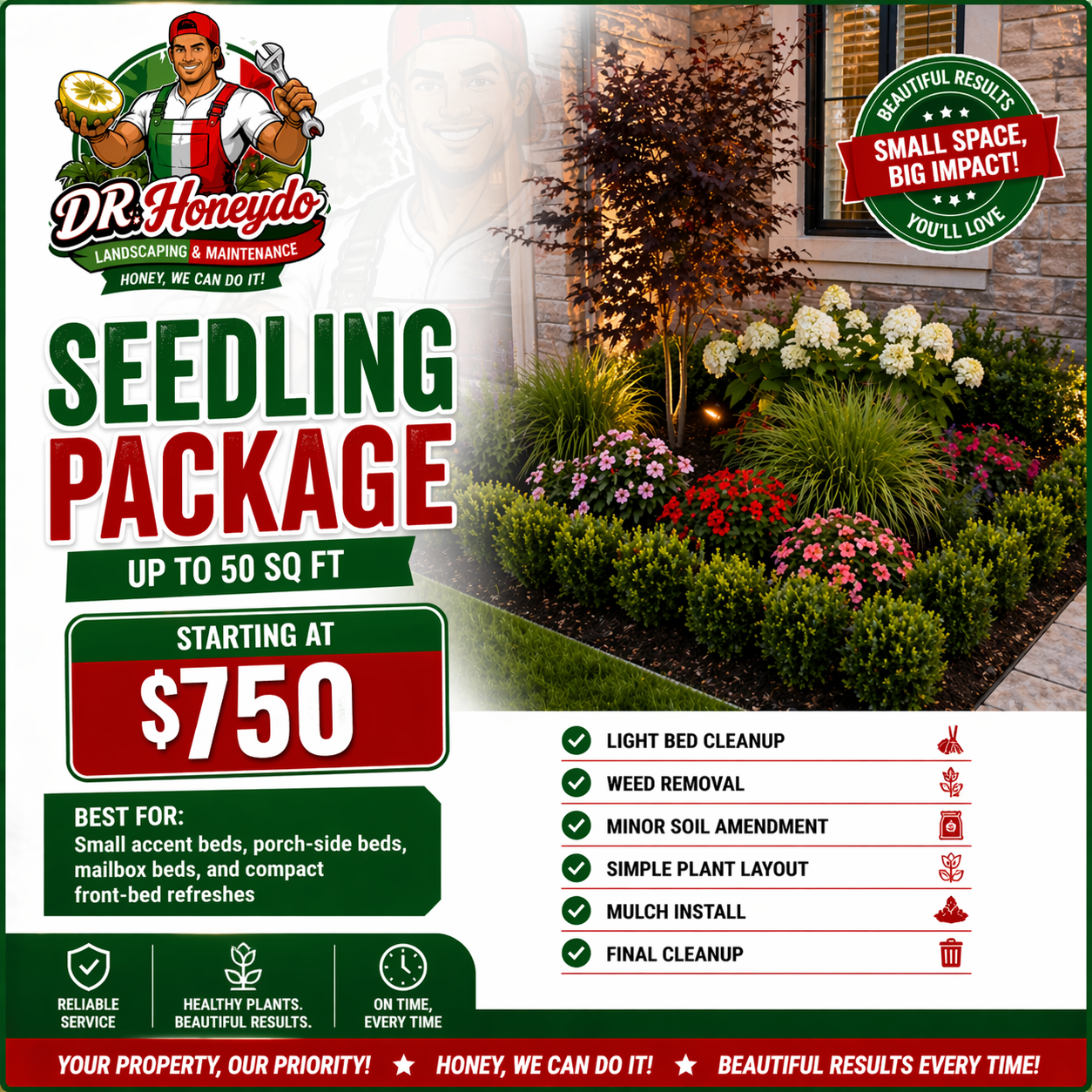 Seedling garden package